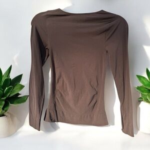 Spanx NWT Brown Long Sleeve Size 1X
